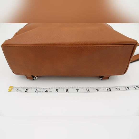 SevenDays Lifestyle & Dreams Brown Vegan Leather Backpack - Picture 4 of 11